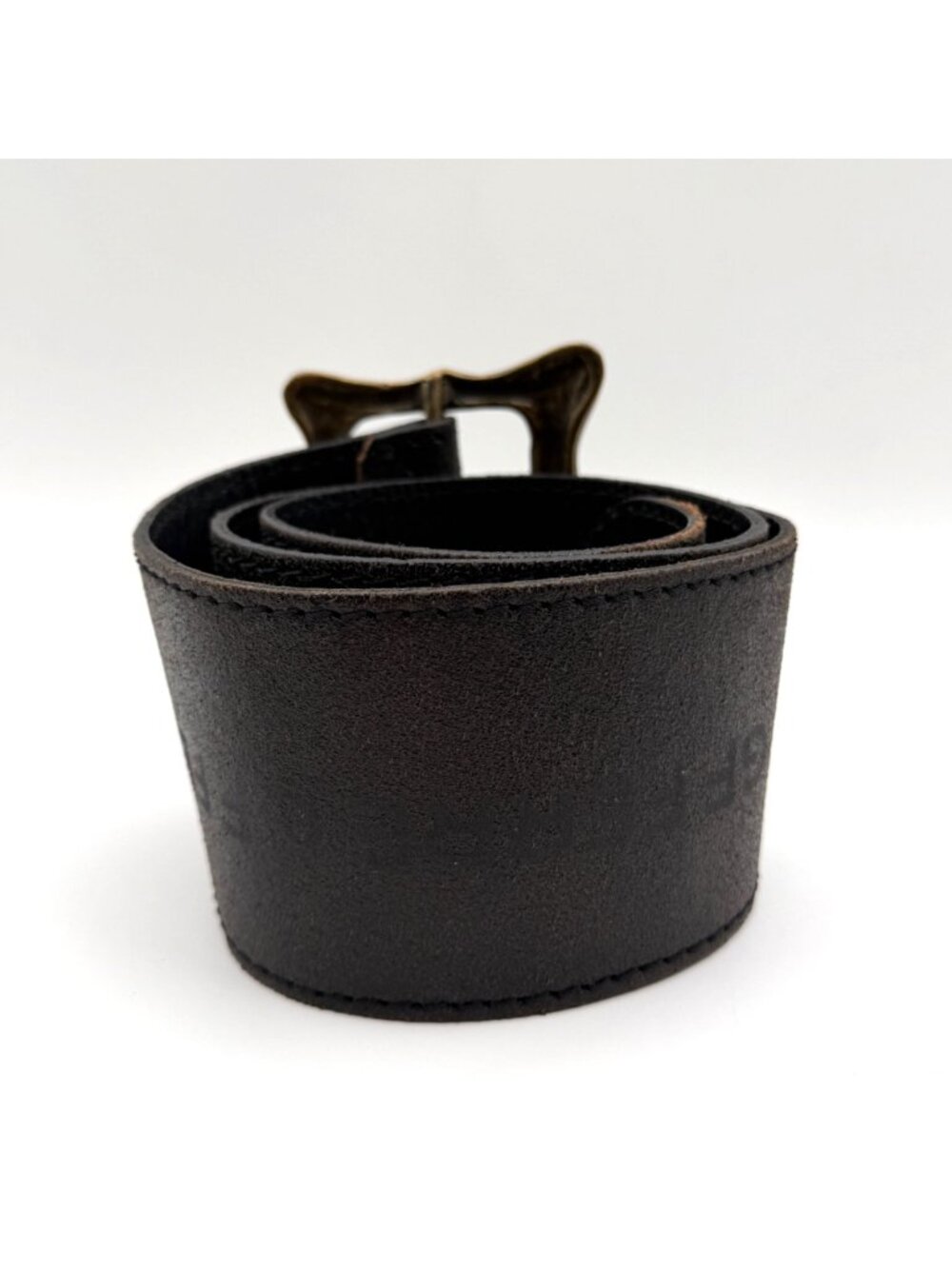 Gianfranco Ferre Italy Black 100% Genuine Leather Wide Waist Belt Size 90 - Picture 2 of 5